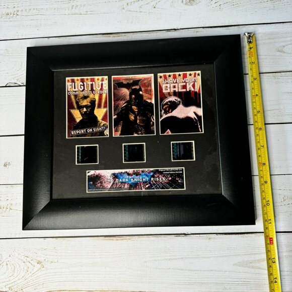 Warner Brothers The Dark Knight Rises Three Film Cells & Posters Framed Picture - Picture 6 of 6